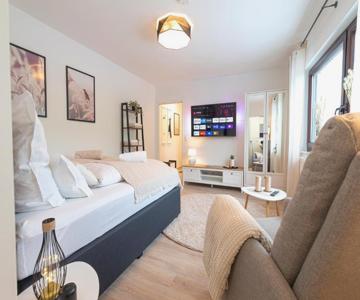 Business Apartment Für 2 - Küche - Parkplatz - Netflix