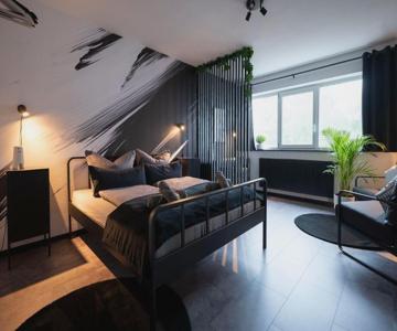 Black & White Apartment - Balkon, Netflix, Nespresso, Zentral, Messe