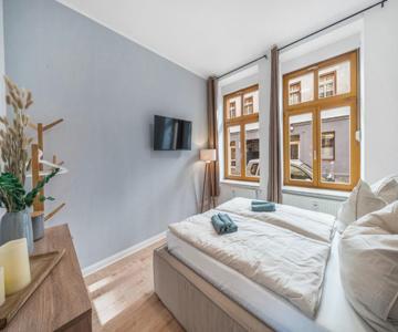 Lehastays - Apartment Buckau 16-01 I Balkon I Wlan I Smarttv I Erdgeschoss