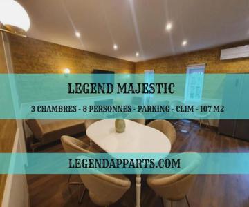 Legend Majestic - 3 Chambres - Parking Privé Gratuit - Centre Ville - Quai De Saône - Gare - Fibre