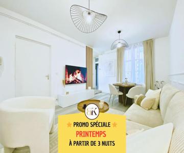 Le Subtil - Best Keys - Élégance & Confort - 2 Chambres Séparées - Lit Queen Size - Smart Tv Netflix