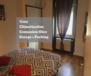 L'oasis Appartement Cosy Avec Climatisation, Parking, Vélos , Animaux Bienvenus