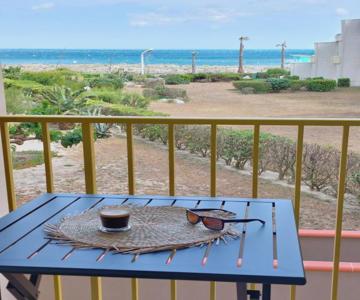 Studio Avec Loggia Vue Mer Et Accès Plage, Wifi Tv