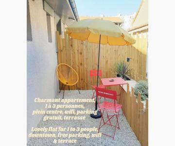 Le Bilbao, T2, Centre-parking Gratuit-terrasse