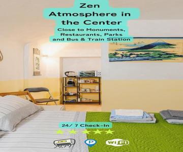 Zen Studio In The Center With Free Parking And 24hours Automatic Check-in